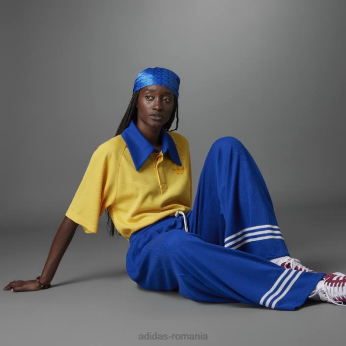 Adidas adicolor anii 70 pantaloni largi tricot regal femei regal 2JBN2900