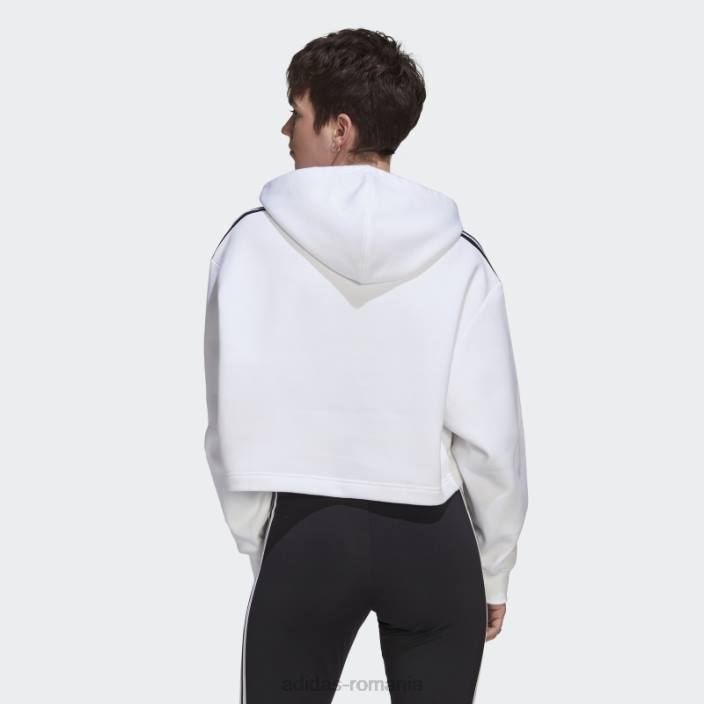 Adidas adicolor classics crop hanorac alb femei alb 2JBN10051