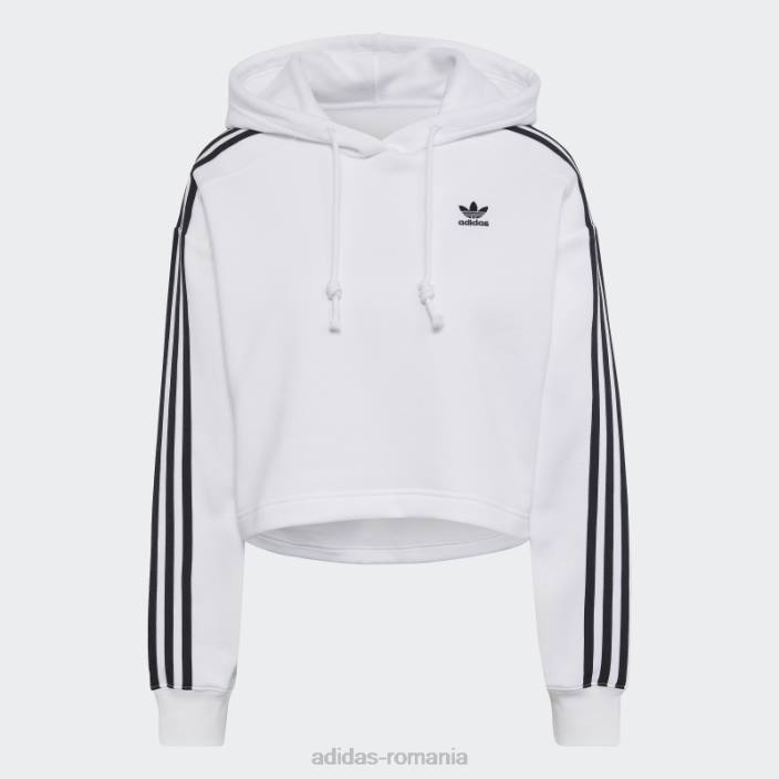 Adidas adicolor classics crop hanorac alb femei alb 2JBN10051