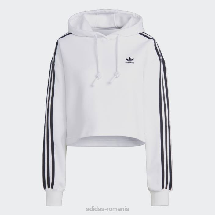 Adidas adicolor classics crop hanorac alb femei alb 2JBN8978