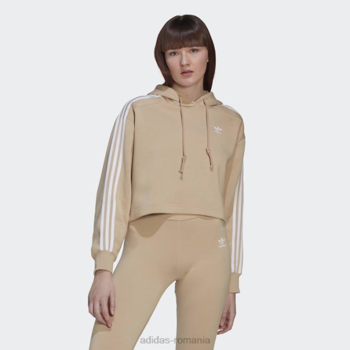 Adidas adicolor classics crop hanorac bej femei bej 2JBN10226