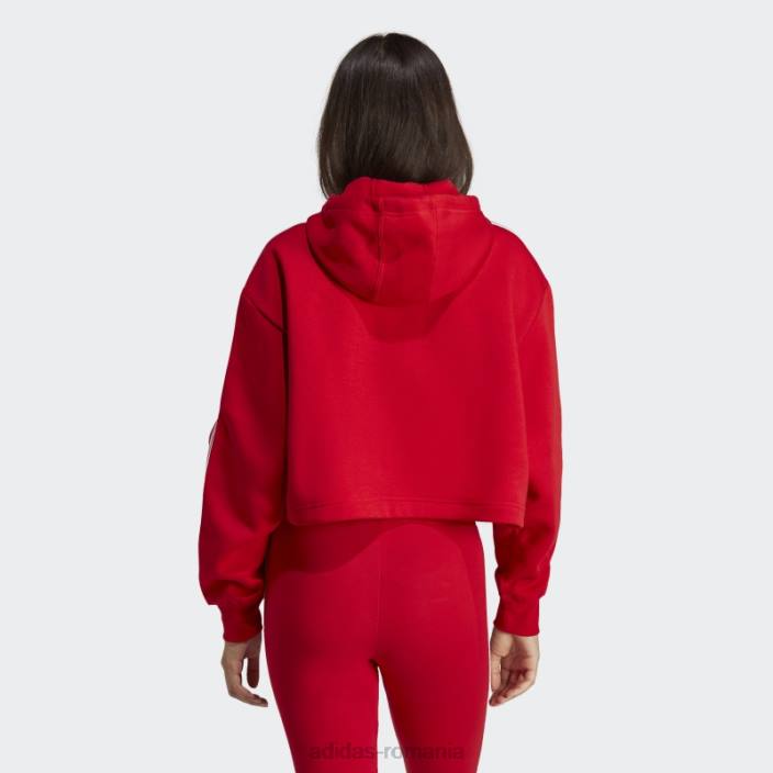 Adidas adicolor classics crop hanorac stacojiu femei stacojiu 2JBN16915