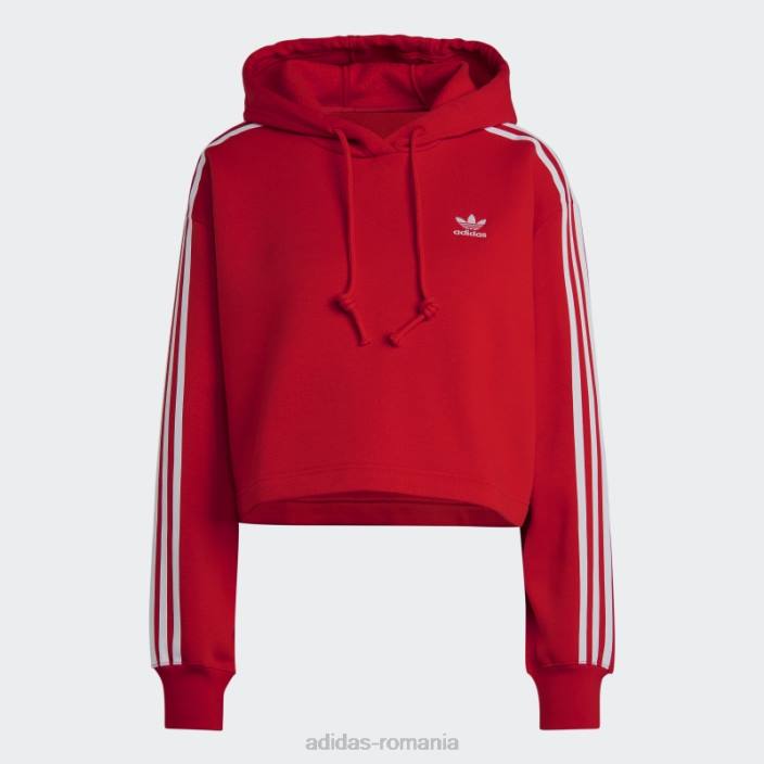 Adidas adicolor classics crop hanorac stacojiu femei stacojiu 2JBN16915