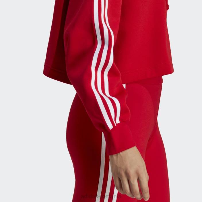 Adidas adicolor classics crop hanorac stacojiu femei stacojiu 2JBN16915