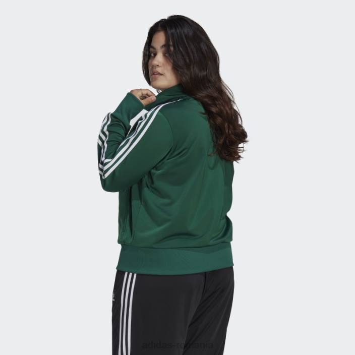 Adidas adicolor classics firebird sport top (plus size) verde închis femei verde inchis 2JBN16513