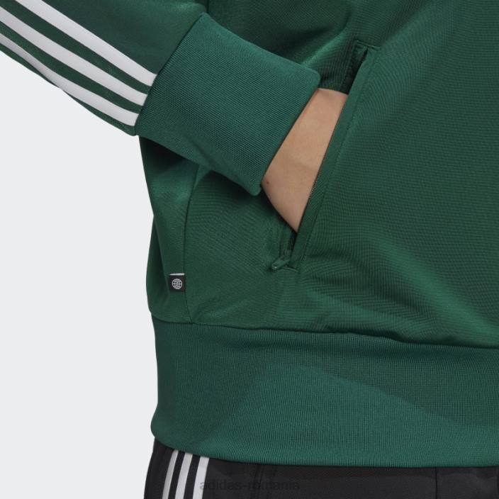 Adidas adicolor classics firebird sport top (plus size) verde închis femei verde inchis 2JBN16513