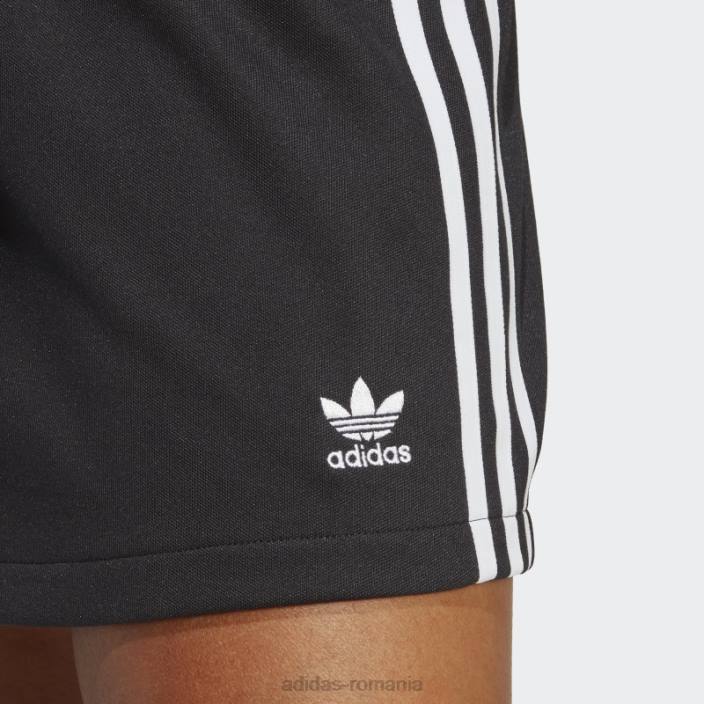 Adidas adicolor classics fustă scurtă cu 3 dungi neagră femei negru 2JBN17186