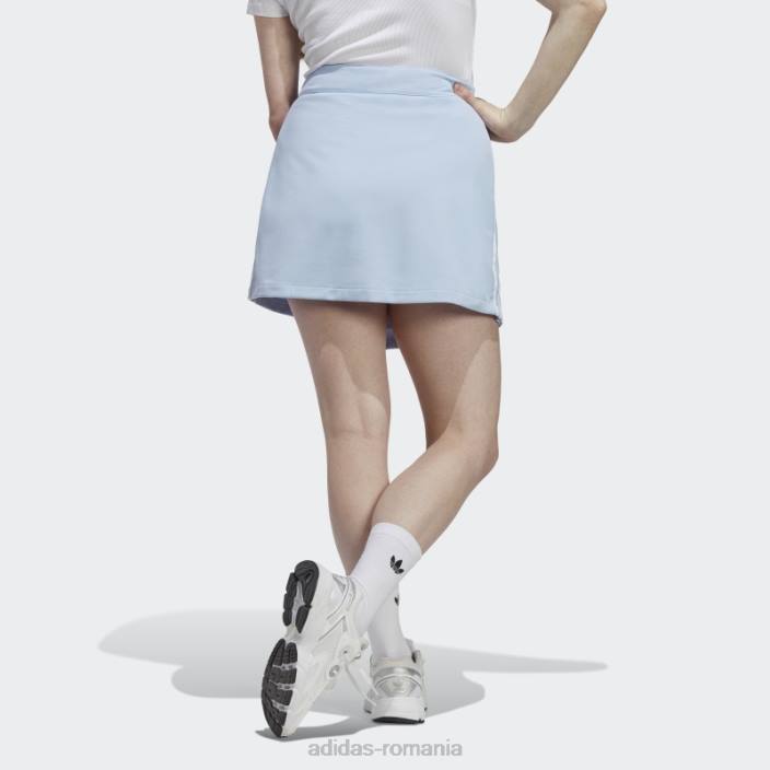 Adidas adicolor classics fustă scurtă înfășurată cu 3 dungi albastru zori femei zori albastre 2JBN10033