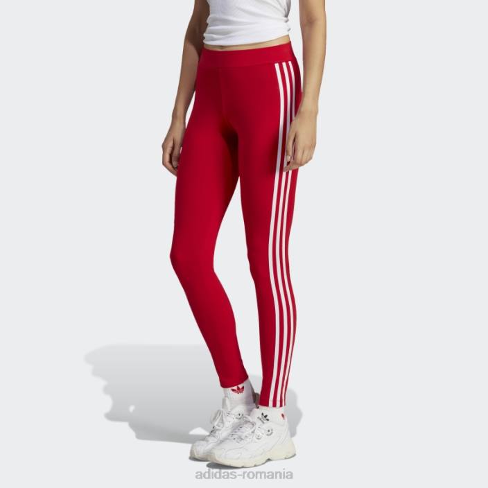Adidas adicolor classics jambiere 3 dungi stacojiu femei stacojiu 2JBN9746