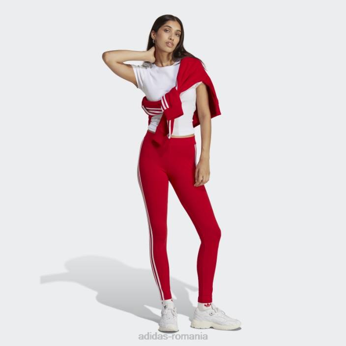 Adidas adicolor classics jambiere 3 dungi stacojiu femei stacojiu 2JBN9746