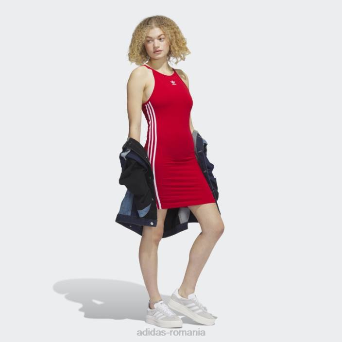 Adidas adicolor classics rochie stramta de vara stacojiu femei stacojiu 2JBN9637