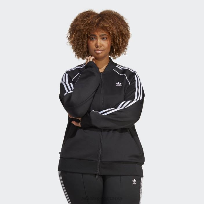 Adidas adicolor classics sst track top (plus size) negru femei negru 2JBN17480
