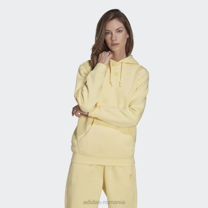 Adidas adicolor essentials fleece hanorac galben adidas femei galben 2JBN9906