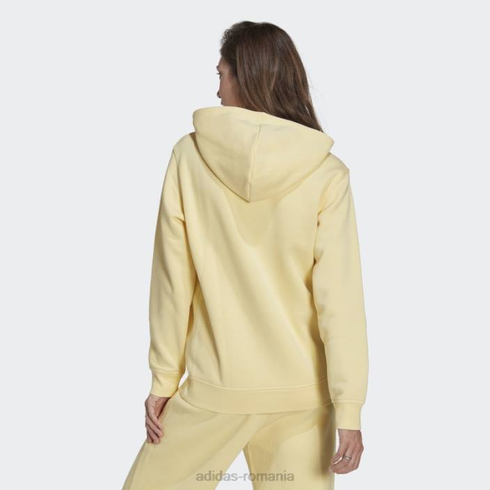 Adidas adicolor essentials fleece hanorac galben adidas femei galben 2JBN9906