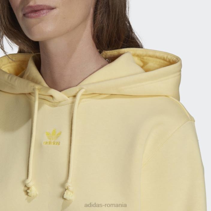 Adidas adicolor essentials fleece hanorac galben adidas femei galben 2JBN9906
