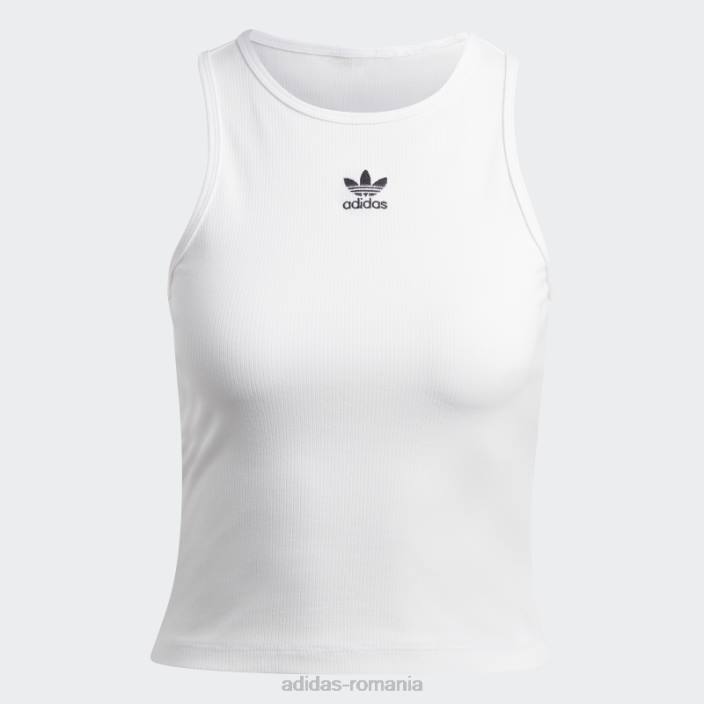 Adidas adicolor essentials maiou cu coaste alb adidas femei alb 2JBN16587