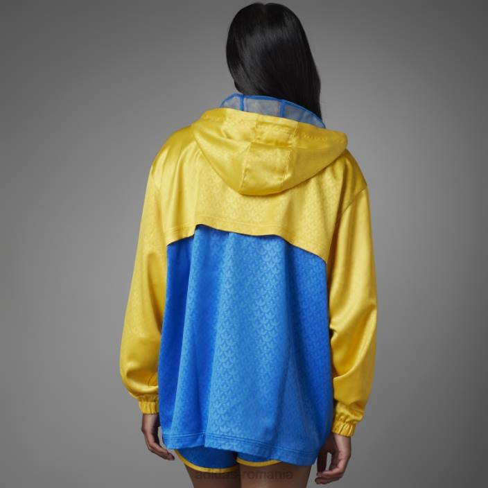 Adidas adicolor heritage acum colorblock windbreaker pasăre albastră femei pasare albastra 2JBN10687