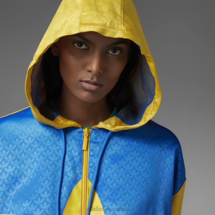 Adidas adicolor heritage acum colorblock windbreaker pasăre albastră femei pasare albastra 2JBN10687