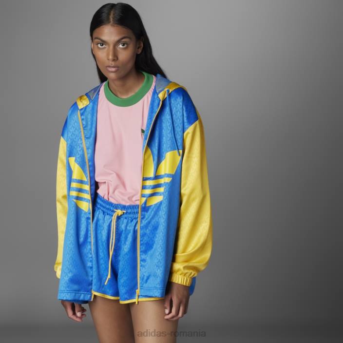 Adidas adicolor heritage acum colorblock windbreaker pasăre albastră femei pasare albastra 2JBN10687