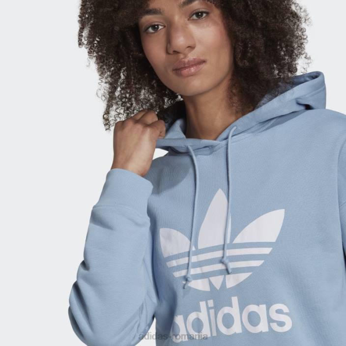 Adidas ambiental sky adicolor trefoil hoodie fashion femei cerul ambiental 2JBN10480