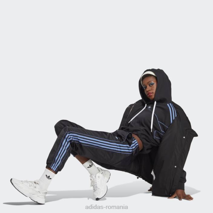 Adidas archive cut line crop hanorac negru femei negru 2JBN9722