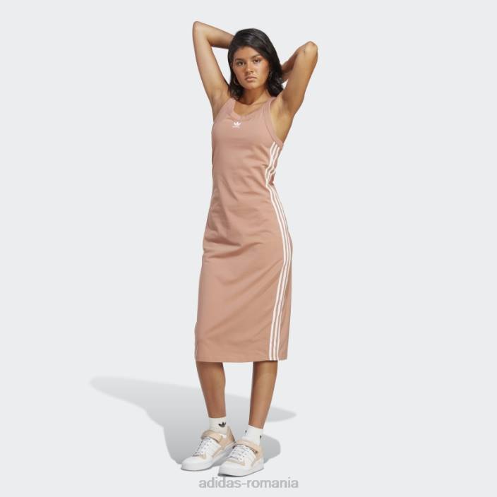 Adidas argila adicolor classics rochie tanc lunga cu 3 dungi femei lut 2JBN9844