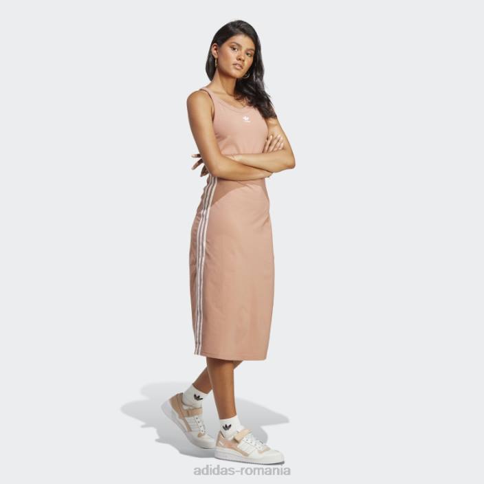Adidas argila adicolor classics rochie tanc lunga cu 3 dungi femei lut 2JBN9844