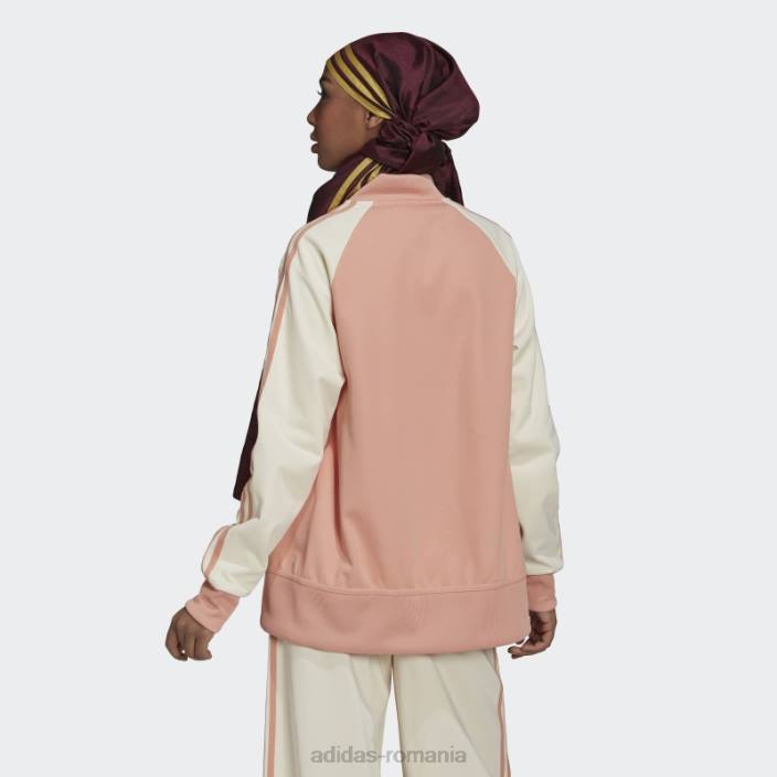 Adidas blush ambiental adicolor classics jachetă de sport colegiale femei fard ambiental/alb 2JBN3209