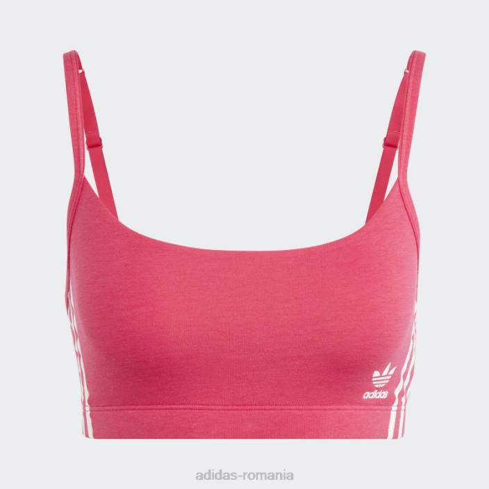 Adidas bralet adicolor confort flex din bumbac roz indraznet femei roz indraznet 2JBN9748