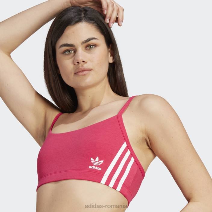 Adidas bralet adicolor confort flex din bumbac roz indraznet femei roz indraznet 2JBN9748