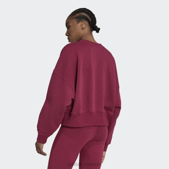 Adidas burgundy adicolor essentials fleece hanorac adidas femei Burgundia 2JBN10299