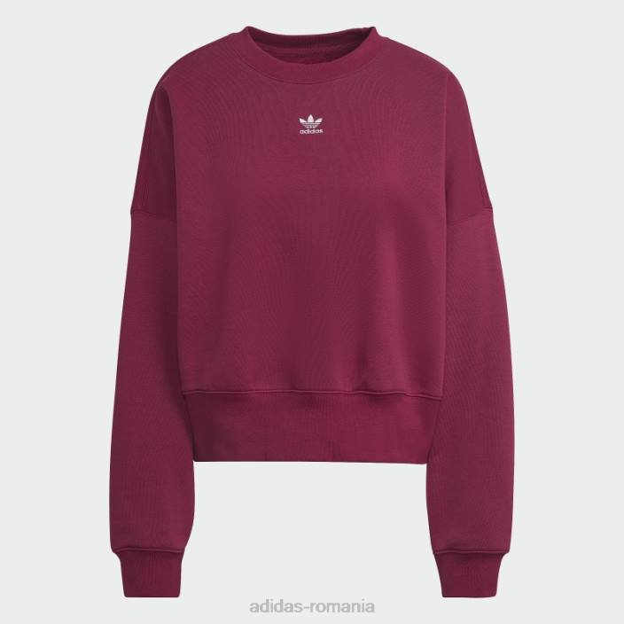 Adidas burgundy adicolor essentials fleece hanorac adidas femei Burgundia 2JBN10299