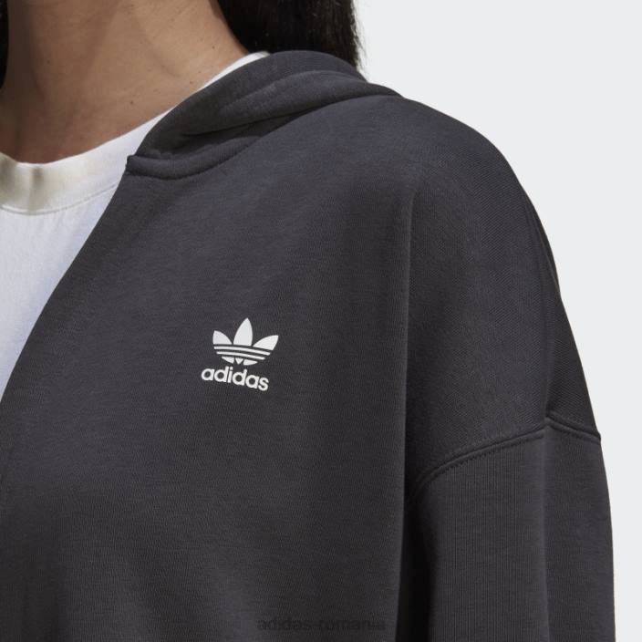 Adidas cardigan cu glugă din carbon adidas femei carbon 2JBN10551