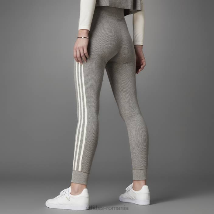 Adidas colanți cu vafe cu talie înaltă versiunea albastru heather femei miezul erica 2JBN2842