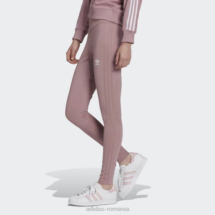 Adidas colanți mov adicolor classics tonal cu 3 dungi femei mov 2JBN9647