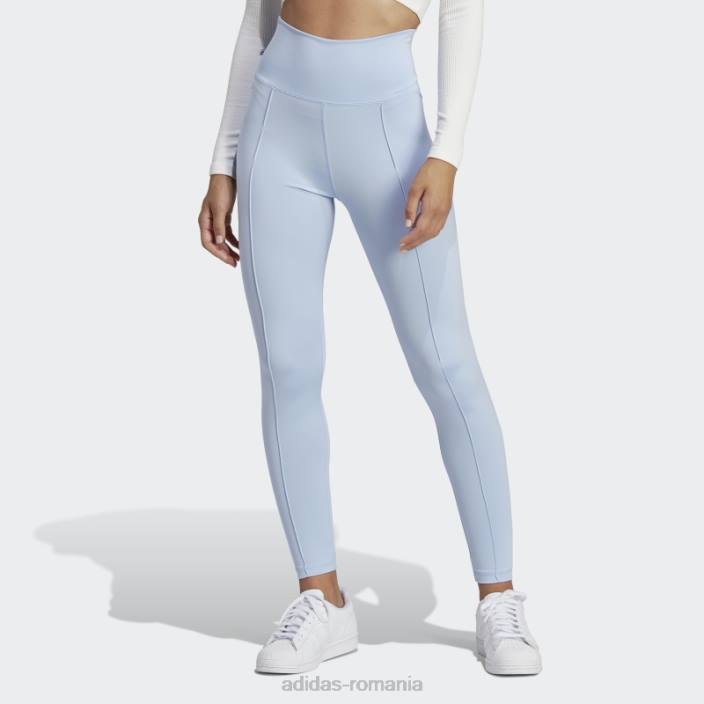 Adidas colanți pintuck blue dawn premium essentials femei zori albastre 2JBN9419