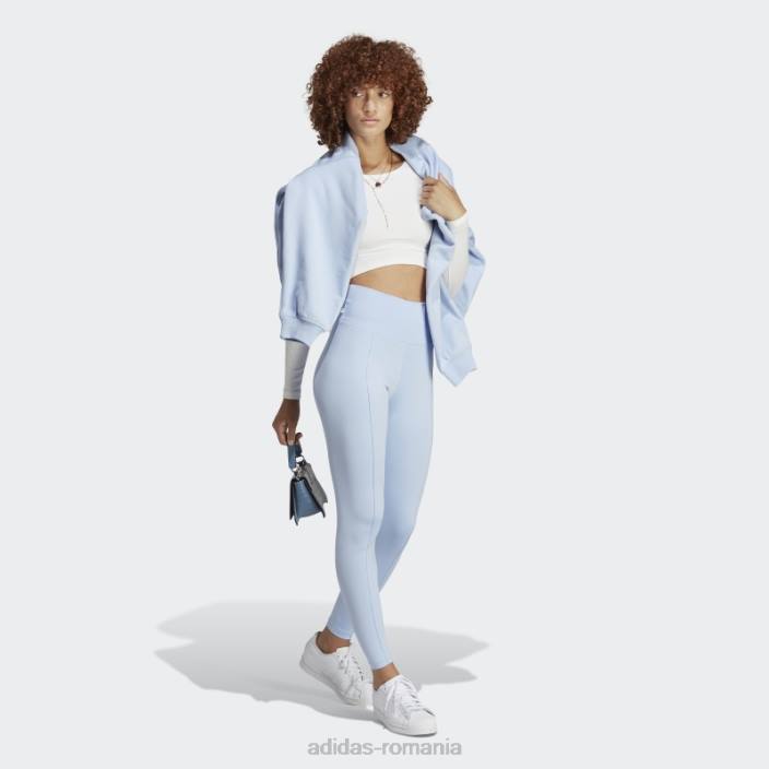 Adidas colanți pintuck blue dawn premium essentials femei zori albastre 2JBN9419