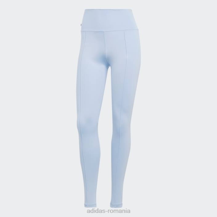 Adidas colanți pintuck blue dawn premium essentials femei zori albastre 2JBN9419