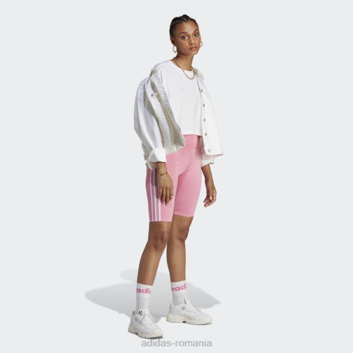 Adidas colanți scurți cu talie înaltă adicolor clasici roz femei roz 2JBN9461