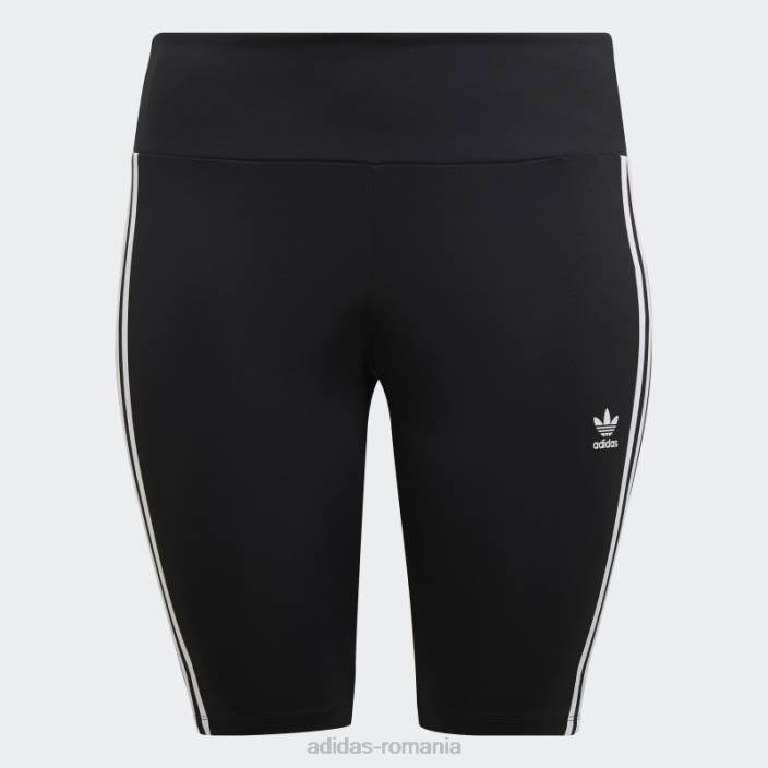Adidas colanți scurți negri adicolor classics cu talie înaltă primeblue (mărime plus) femei negru 2JBN8854