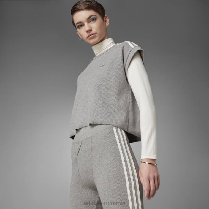Adidas colanți vafe cu talie înaltă versiunea albastră core heather adidas femei miezul erica 2JBN9312
