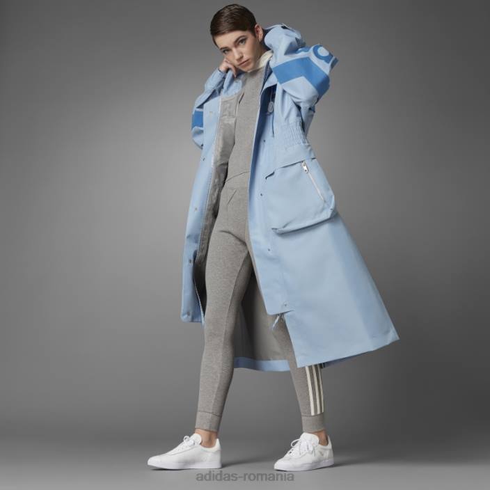 Adidas colanți vafe cu talie înaltă versiunea albastră core heather adidas femei miezul erica 2JBN9312
