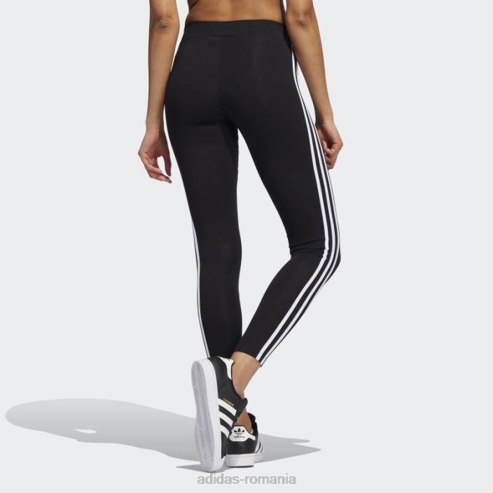 Adidas colanti adicolor classics cu 3 dungi negri femei negru 2JBN2881