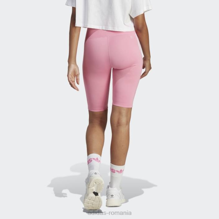 Adidas colanti scurti cu talie inalta adicolor classics roz femei roz 2JBN16676