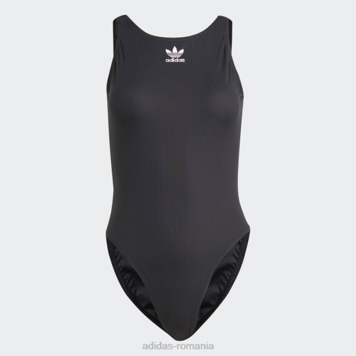 Adidas costum de baie negru adicolor cu coaste adidas femei alb negru 2JBN16551