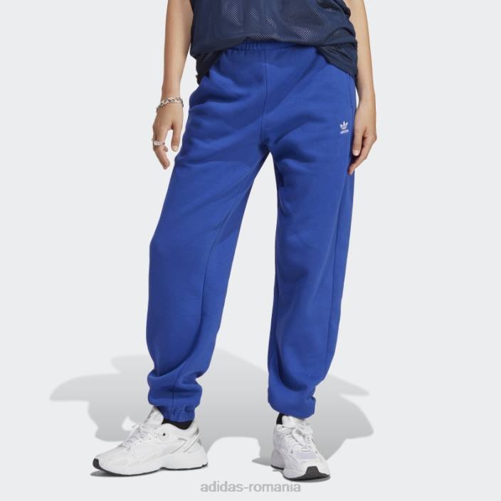 Adidas essentials pantaloni de jogging fleece albastru moda femei albastru 2JBN2352