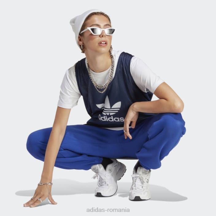 Adidas essentials pantaloni de jogging fleece albastru moda femei albastru 2JBN2352