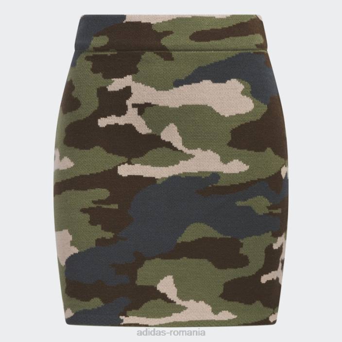 Adidas fustă striată aop camo femei aop camo 2JBN2539