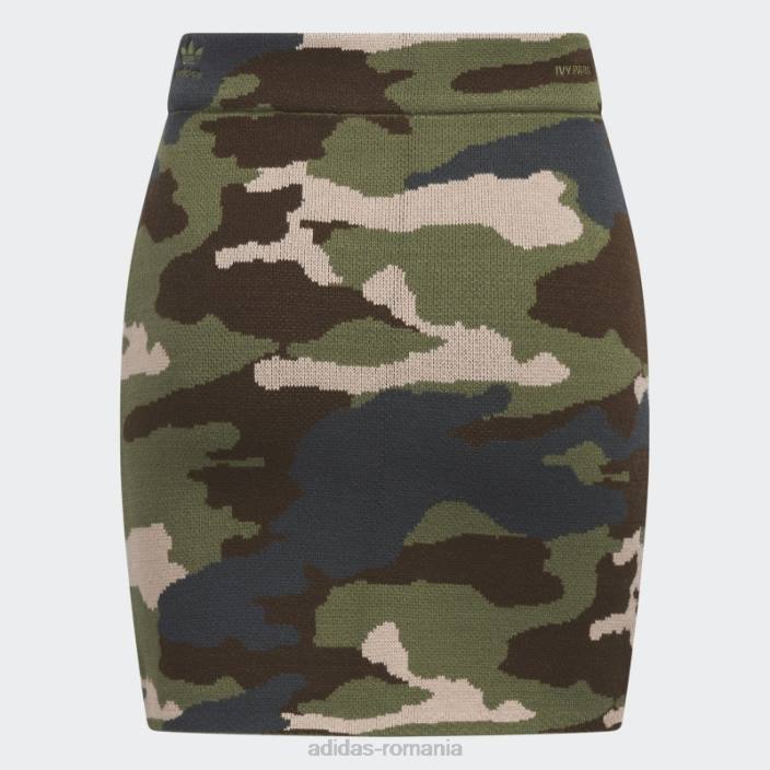 Adidas fustă striată aop camo femei aop camo 2JBN2539