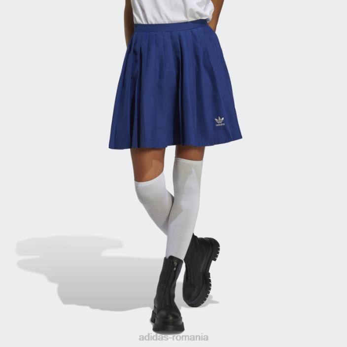 Adidas fusta plisata albastra victorie femei albastru victorie 2JBN9430